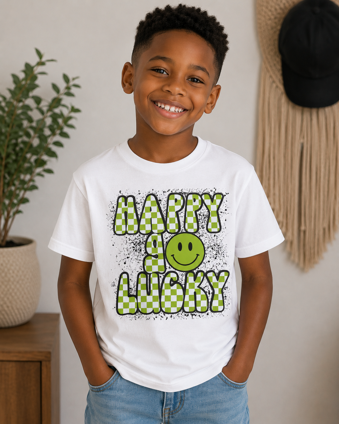 Happy Go Lucky Kids-Tshirt
