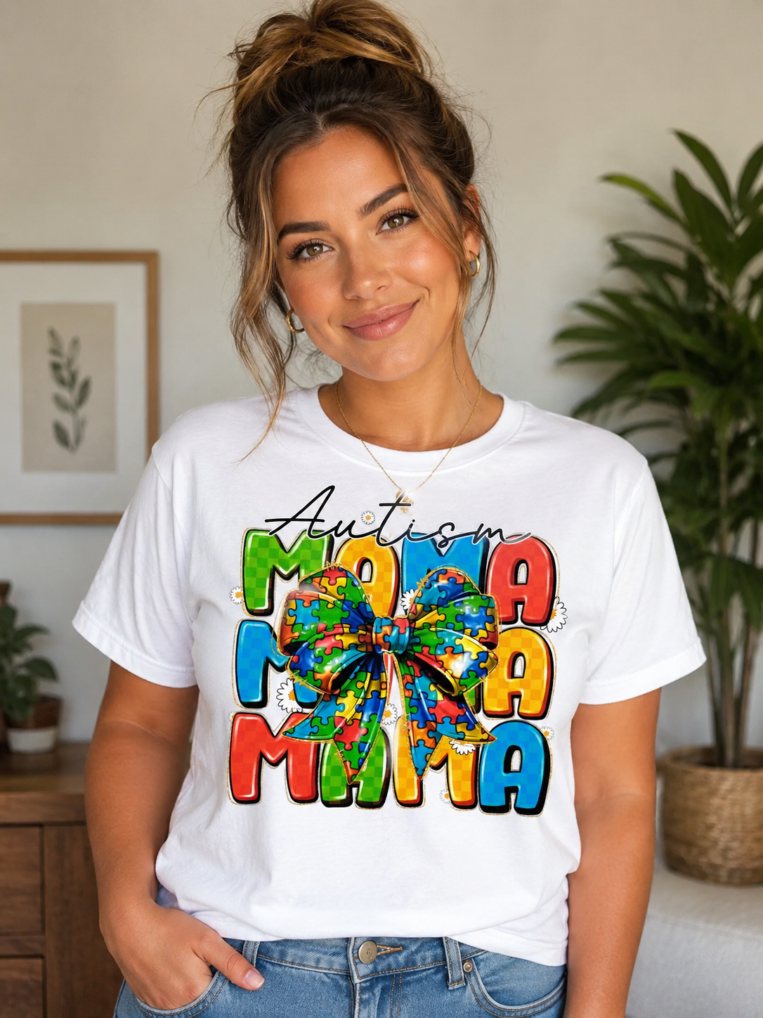 Autism Mama Mama Mama-Tshirt