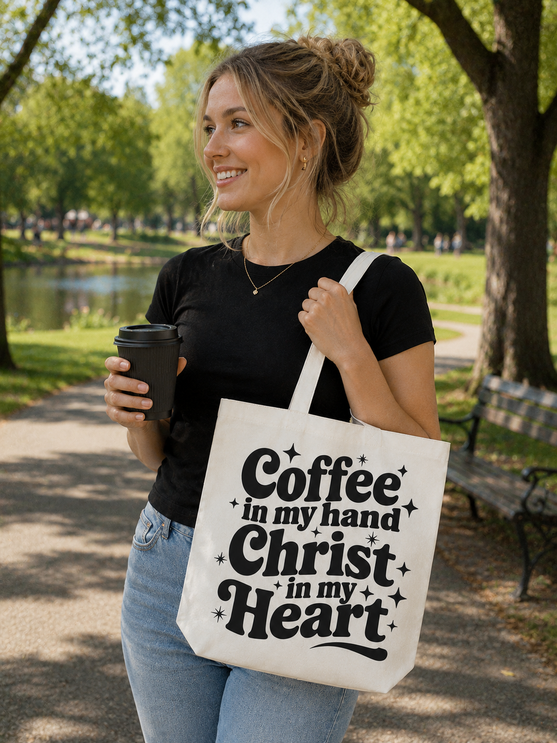 Coffee in my Hand -Tote Bag