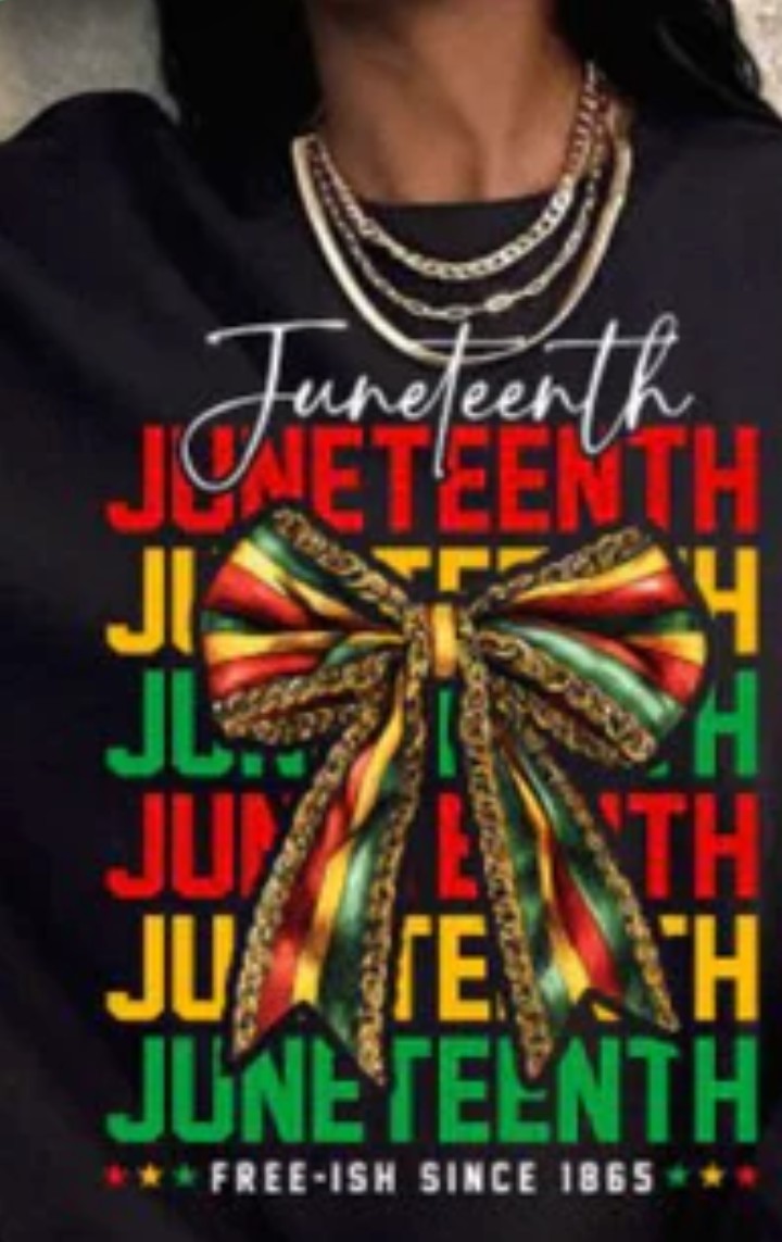 Juneteenth Bow -T-Shirt