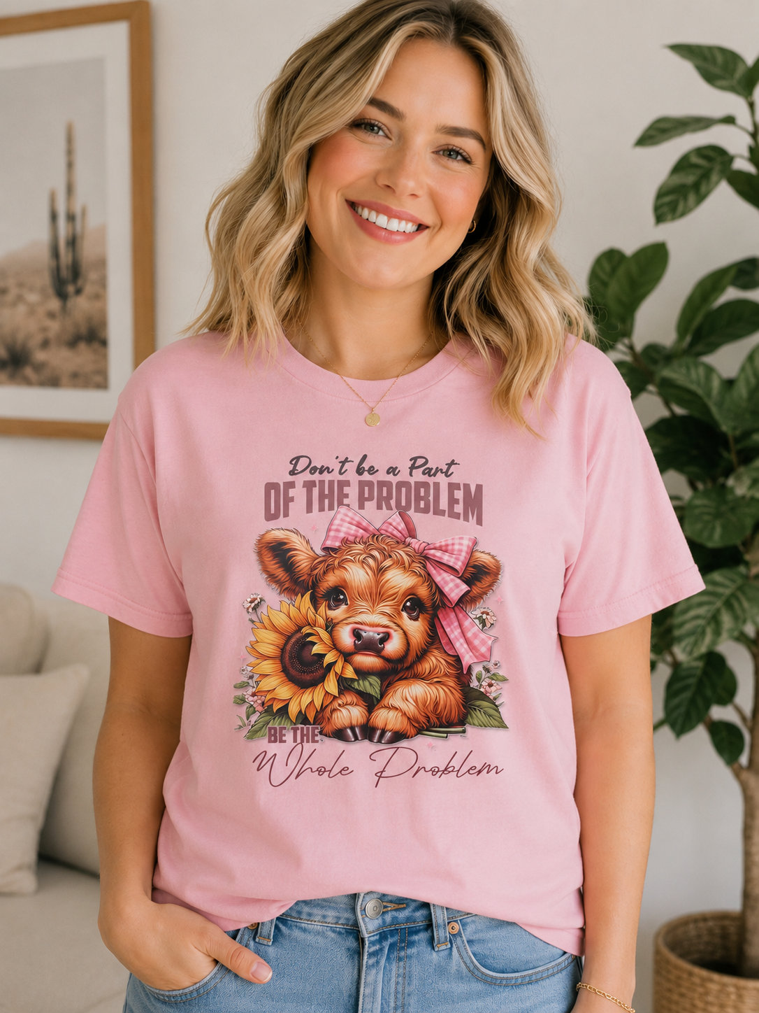 Don't be a Part -Howlin Cow T- shirt