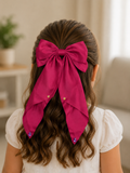 Fuchsia Satin Bow